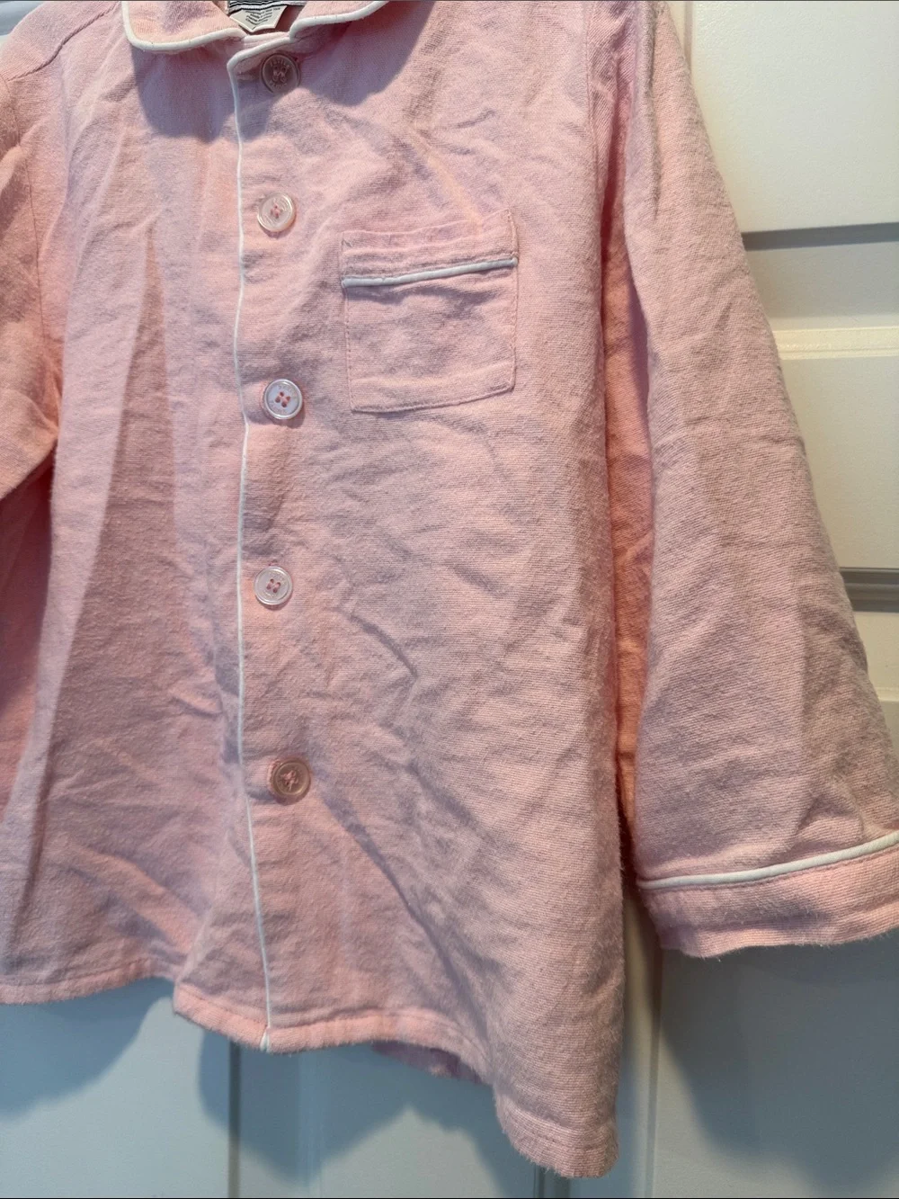 Petite Plume Girls Pink Flannel Pajama Set 5